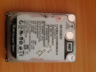 160GB SATA HDD 2.5" Hard Drive for Laptops 7200RPM