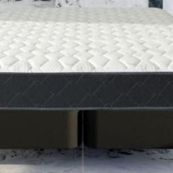 New - Queen Mattress & Foundation with Bed Frame 