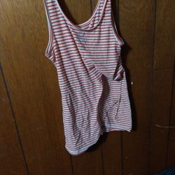Women Stripped Tank Top Large