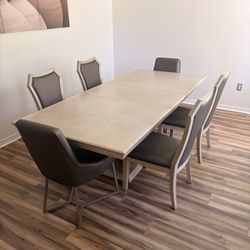 New Dining Set + 6 Chairs + Buffet – Must Sell Fast