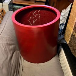 Large Red Fiberglass Pot *New/Not Used *