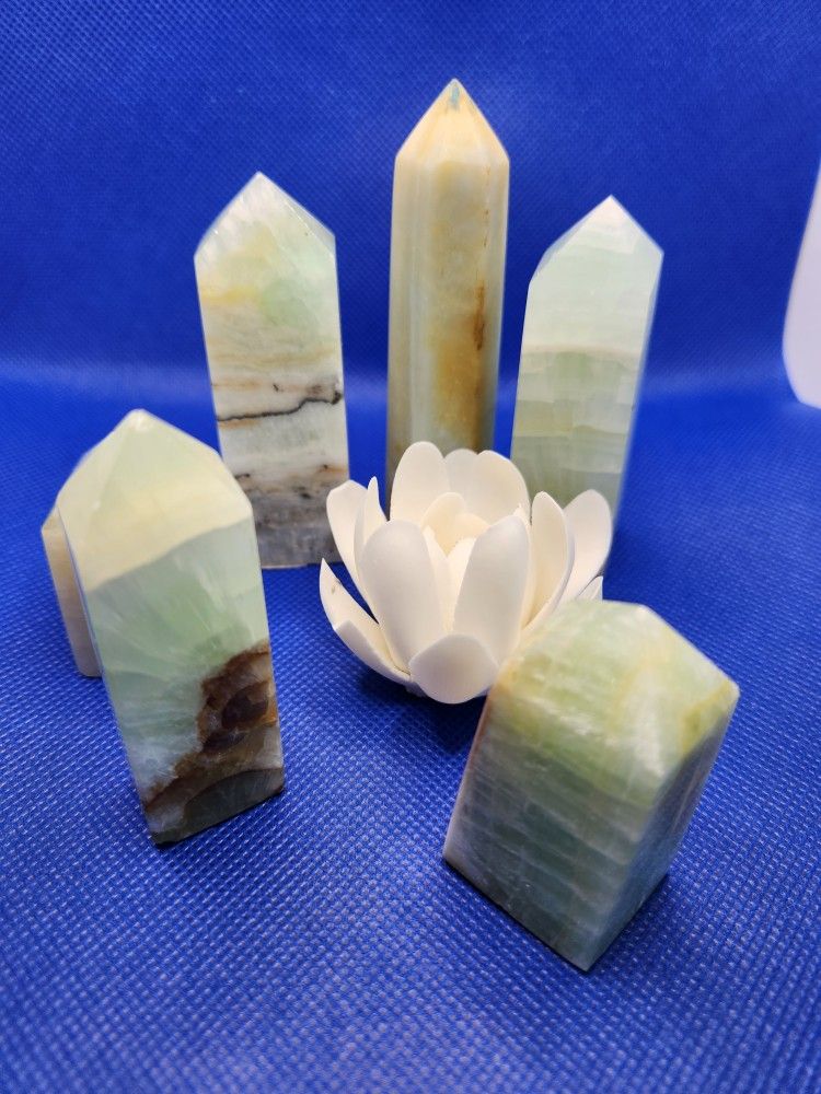 Sale! Natural Pistachio Crystal Tower SALE!