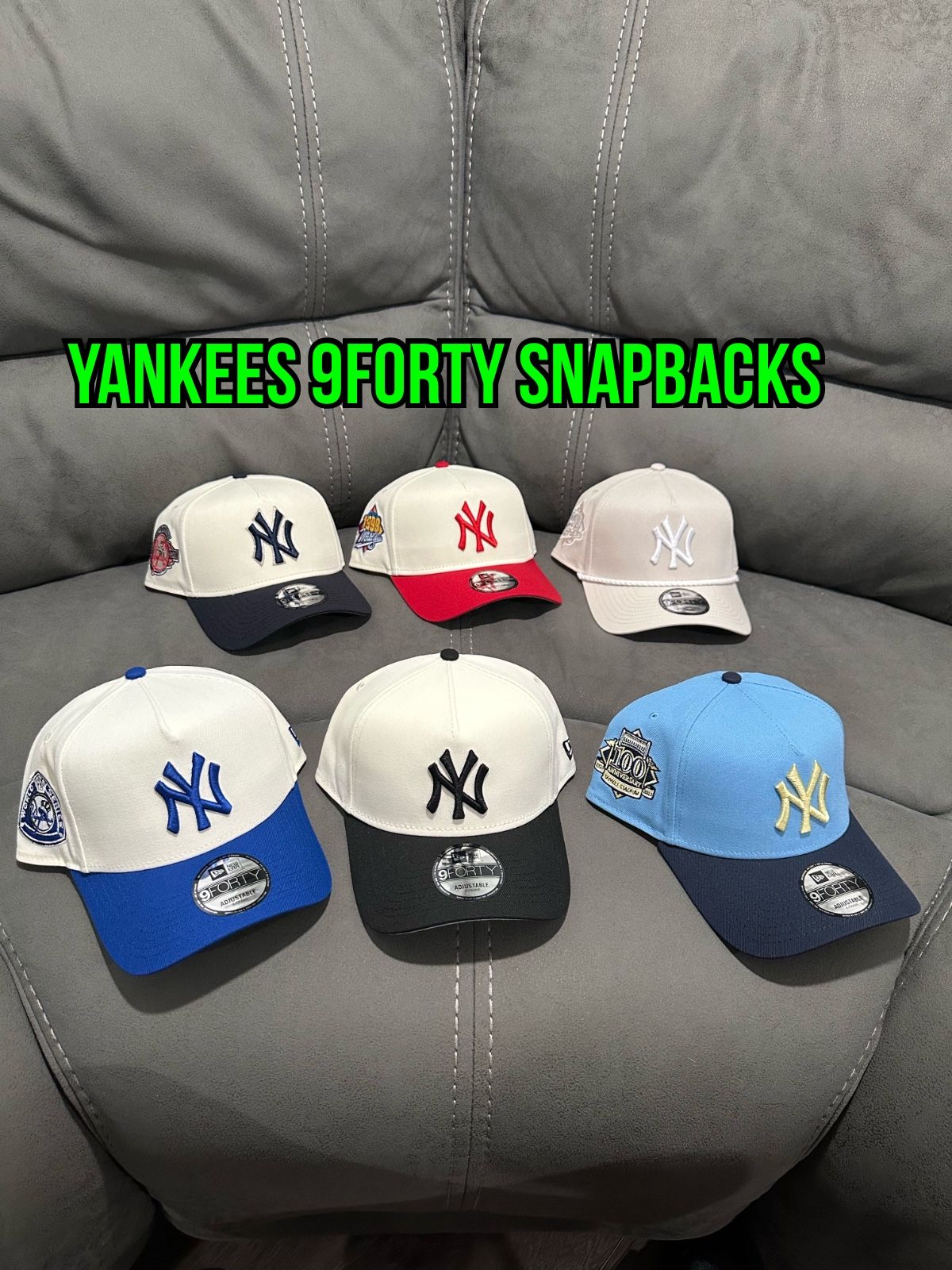 MLB New Era New York Yankees Patch 9forty A Frame SnapBack Hats