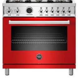 Bertazzoni Professional Series 36" 6 Burner Duel Fuel Range