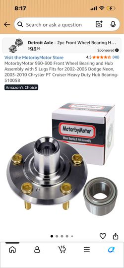 Wheel Bearing & Hub Assembly