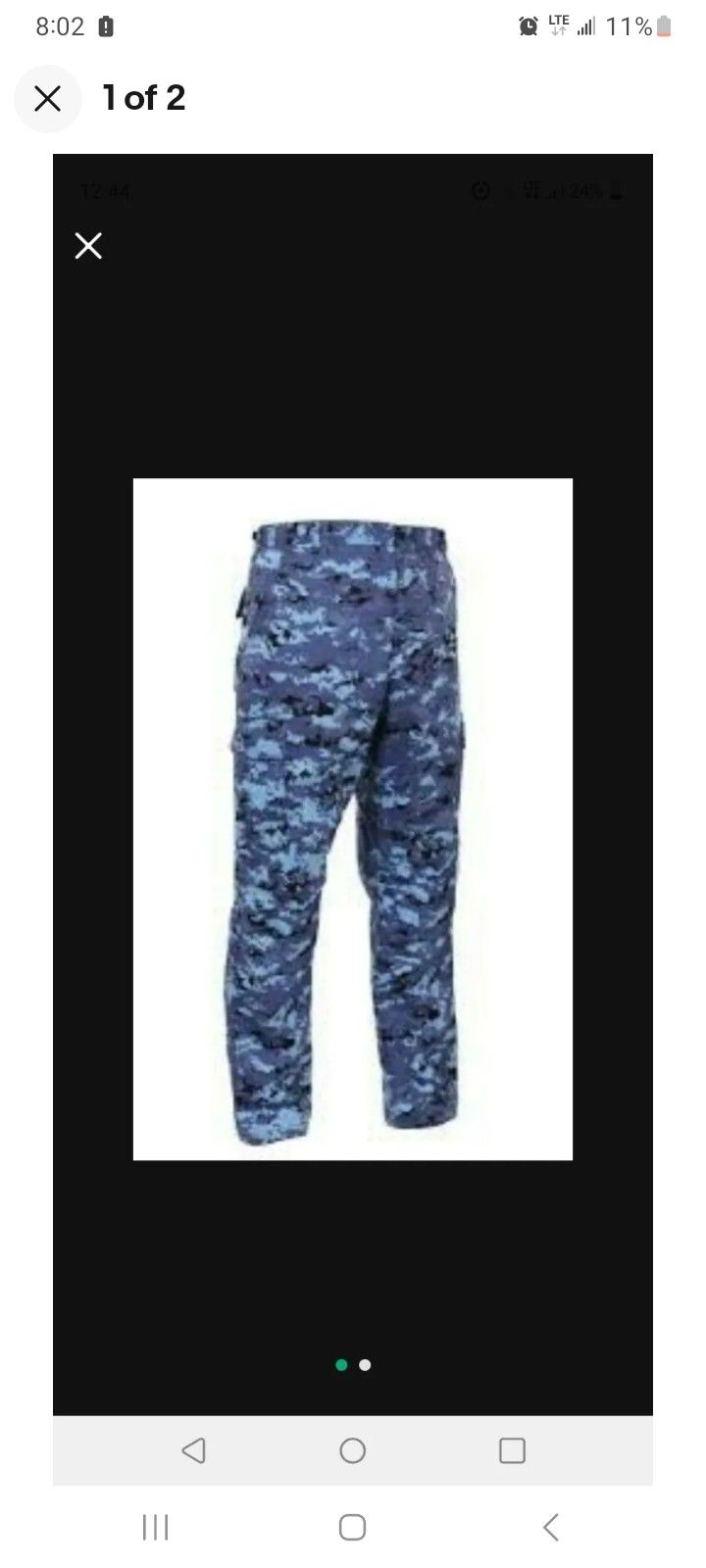 🟦⬛Digital Blue Camouflage Tactical Trouser pants. (Men's)🟦⬛