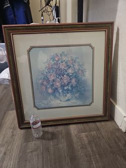 Wood frame art work