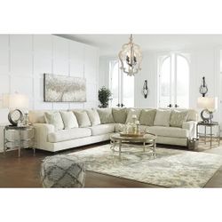 Your Choice. Ivory Or Charcoal Black Sectional 
