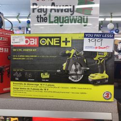 Ryobi 18v Drill & Circular Saw
