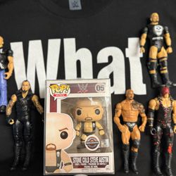 Vintage Stone Cold Tshirt, Pop And Other Figures