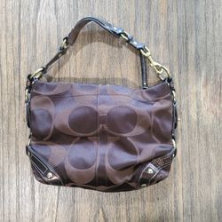 Coach Brown medium shoulder hobo bag