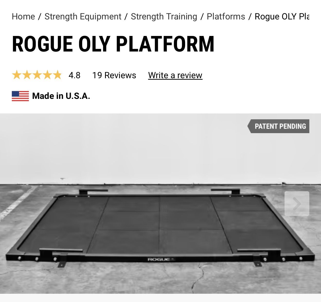Rogue Oly Platform