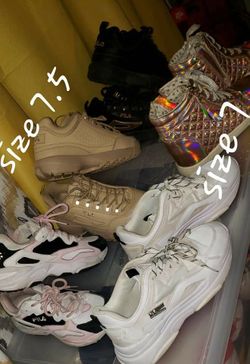 assortment of shoes