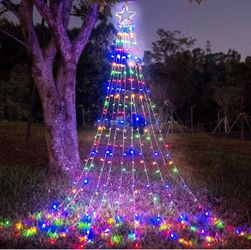 Christmas Decoration Lights 320 LED Waterproof String Lights with Star Topper