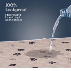 Super Absorbent Washable Pee Pads for Dogs - 2-Pack Superior Reusable Puppy Pads Pet Training Pads –100% Waterproof Dog Pee Pad Protects Against Urine