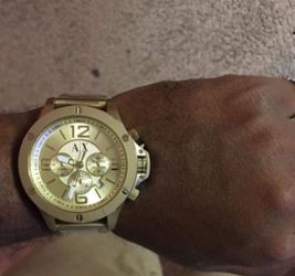 Armani Exchange AX1504 GOLD Wrist Watch for Men for Sale in Greensboro NC OfferUp