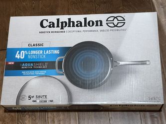 Calphalon Classic Hard-Anodized Nonstick 5-Quart Sauté Pan with Cover