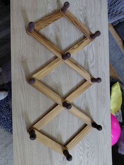 Wooden Wall Rack Hat, Towel, Coat etc