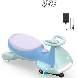 ✌️ FanttikRide N7 Pro Electric Wiggle Car, Rechargeable Battery, CyberWiggle, 2 in 1 Swing Car, 2 Speeds Max 4 Mph, Anti-Rollover, Flashing Wheels