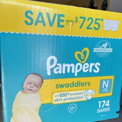 Pampers Swaddlers - Newborn Size 174 CT