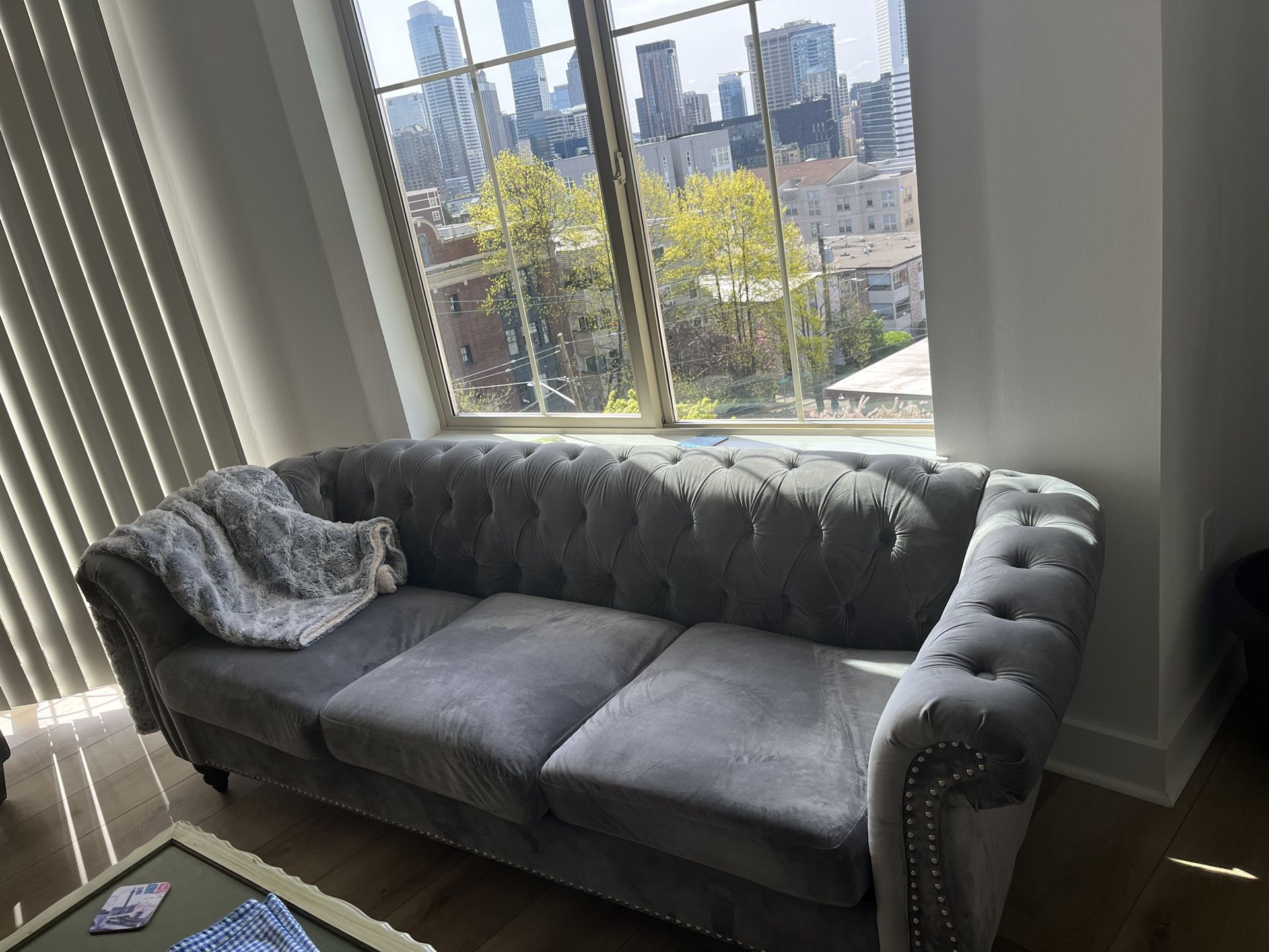 Miniature Grey Couch 3 Seater