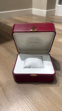Authentic Cartier Red Watch Box with Original Pillow – Luxury Presentation Case