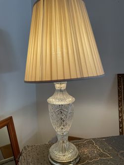 Vintage  Hollywood Regency Crystal Lamp