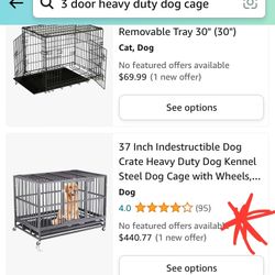 Drop Dog Cage