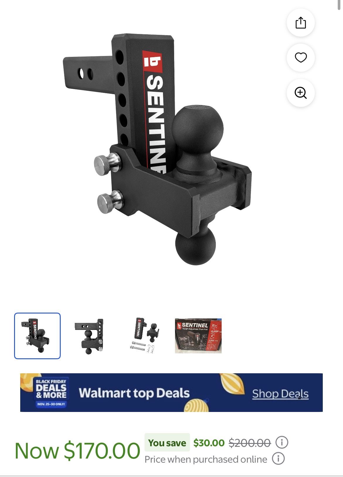 bROK Class III Adjustable Ball Mount