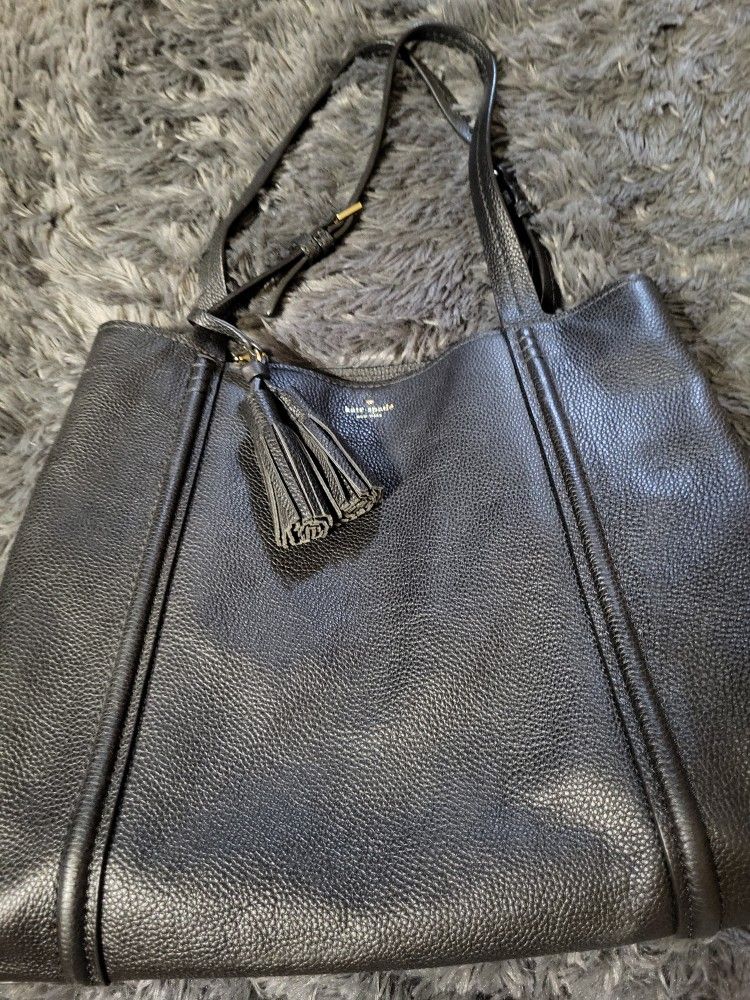 Kate Spade large leather tote With Tassel