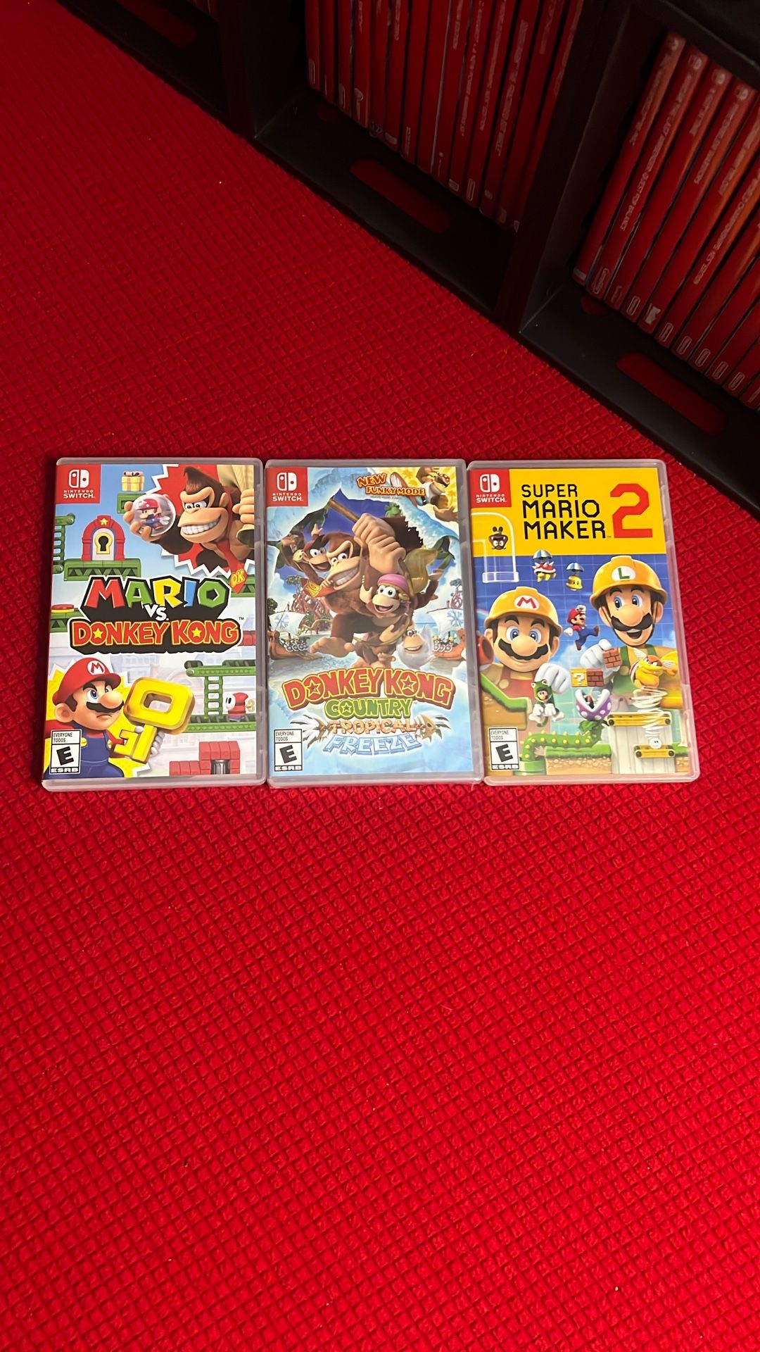 Nintendo Switch Games. Mario Vs Donkey Kong, Donkey Kong Country, Super Mario Maker 2