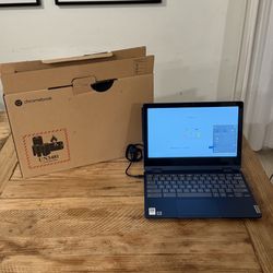 Lenovo IdeaPad Flex 3 Chromebook 11” 2-in-1 Touchscreen (Blue) + Charger + Box