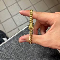 10k Cuban Bracelet 