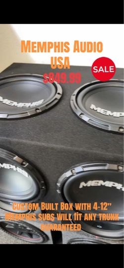 Memphis Audio 4-12” Custom Box Set Up