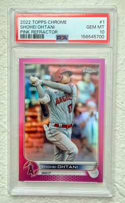 2022 Topps Chrome Shohei Ohtani Pink Refractor PSA 10