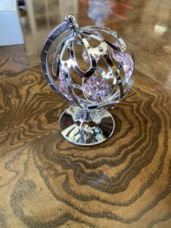 Crystal Delight Chrome Plated Austrian Crystal Globe