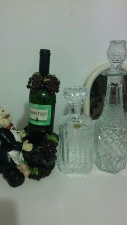 Liquor wine ect bottle & butler holder