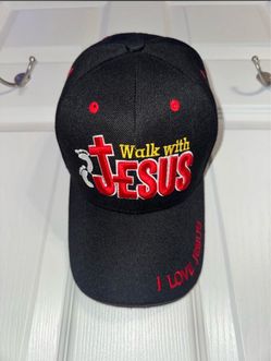 Walk with Jesus Embroidered Baseball Cap