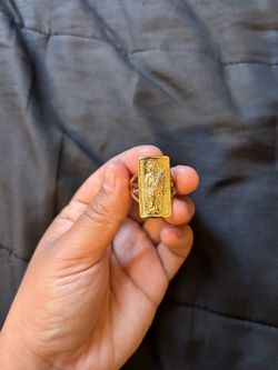 San Judas Gold Plated Ring