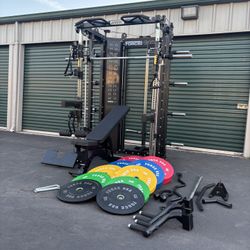 Gym Bumper Weights Weight Bench 