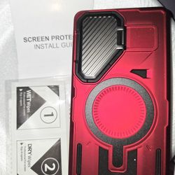 for Samsung Galaxy S25 Ultra Case with Screen Protector, [Compatible with Magsafe][Adjustable Camera