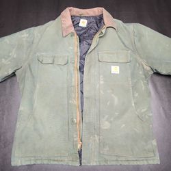Carhartt Jacket Size Large Green