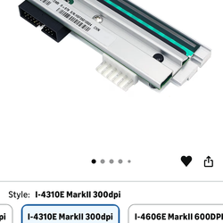 Datamax Compatible Printhead PHD20-2279-01 for I-4310e Mark II Printers (300 dpi)