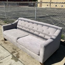 Grey Sofa W/buttons