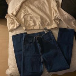 Levi Dark Blue Pants With Shirt Included