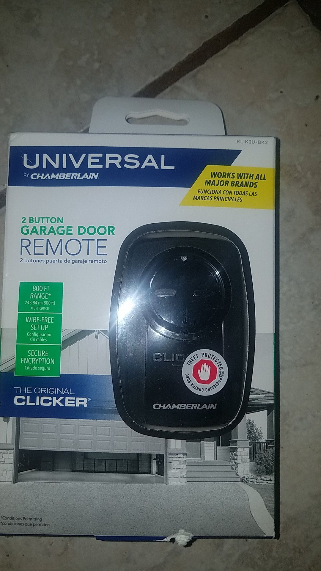 Universal garage door remote