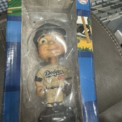 Retro Dodger Bobblehead