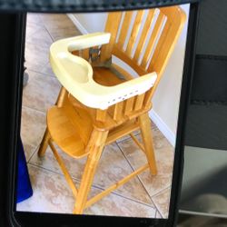 Eddie Bauer Vintage Baby wood High chair 