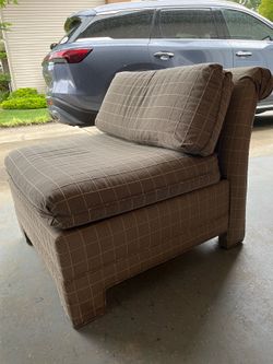 Custom made Accent Chair cream and black