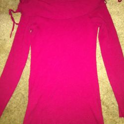 Beautiful Large Off Shoulder Tunic Sweater